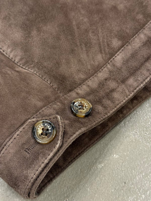 2020s Loro Piana kidskin leather bomber jacket