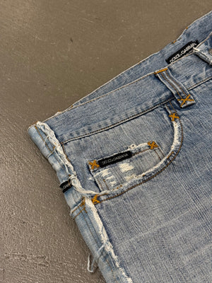 2005 Dolce & Gabbana "David Beckham" deconstructed shorts