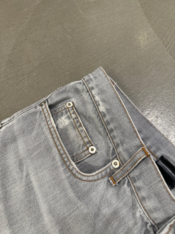 2000s Dior by Hedi Slimane faded grey jeans