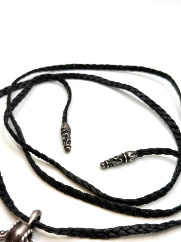 Chrome Hearts SBT band leather necklace