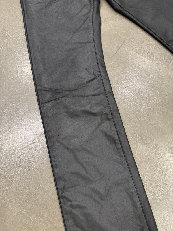 F/W 2003 Dior by Hedi Slimane coated clawmark jeans