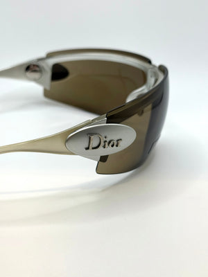 2000s Dior by Galliano foldable futuristic sunglasses