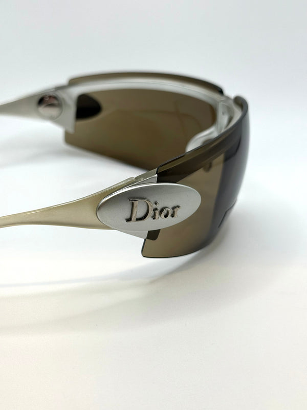 2000s Dior by Galliano foldable futuristic sunglasses
