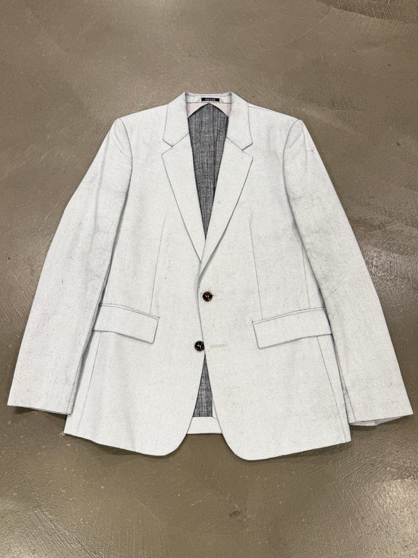 2013 Maison Margiela cracked painted tailored suit set