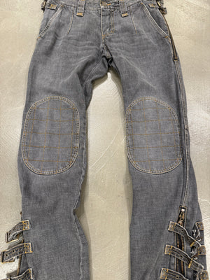 F/W 2003 Dolce & Gabbana bondage biker pants