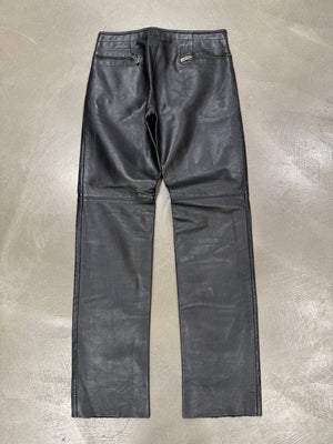 1990s Dirk Bikkembergs all around zipper leather pants