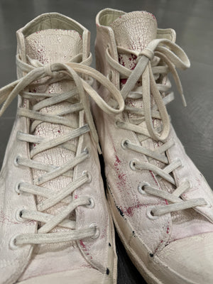 2016 Maison Margiela x Converse cracked painted sneakers