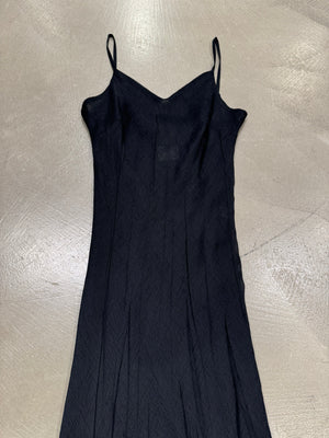 2003 Roberto Cavalli wrinkle maxi dress