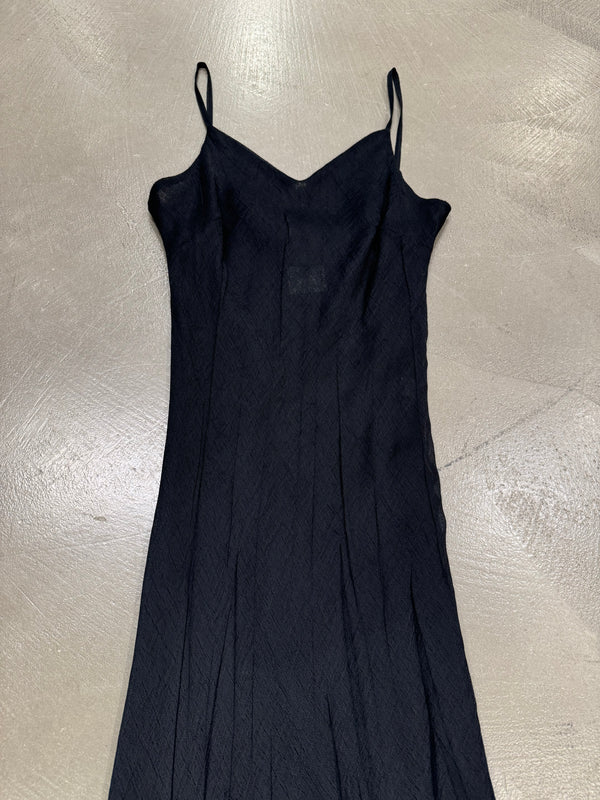 2003 Roberto Cavalli wrinkle maxi dress