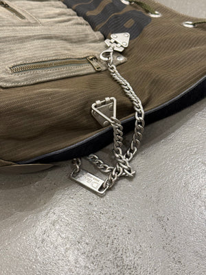 A/W2003 Dolce & Gabbana cargo chain shoulder bag
