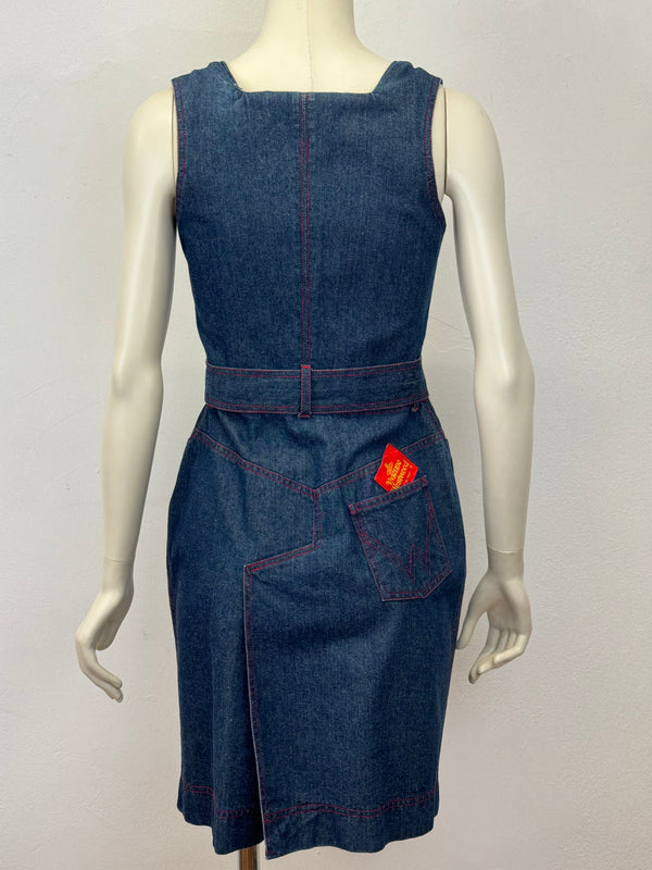 S/S1992 Vivienne Westwood denim dress with corset