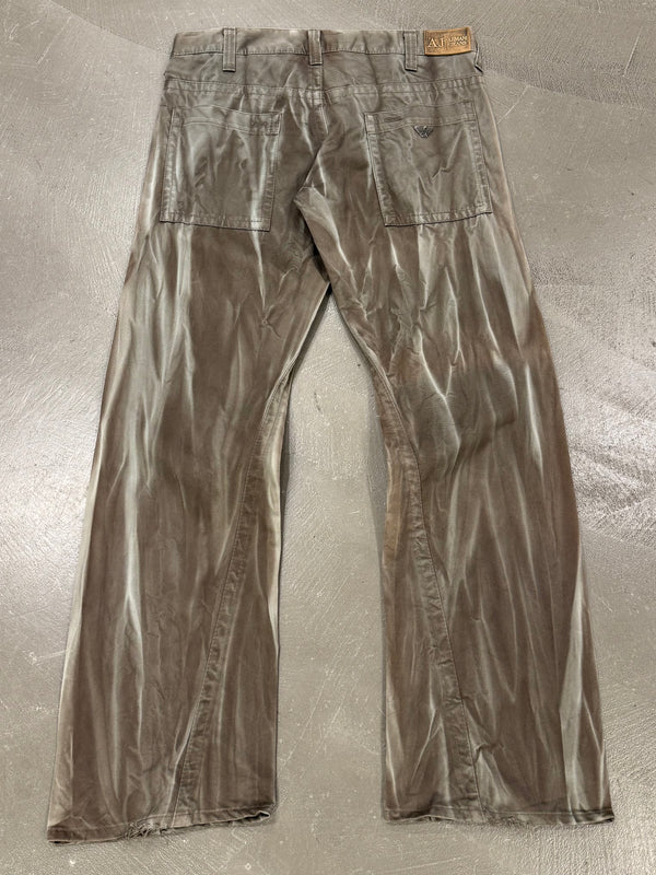 1990s Emporio Armani dyed faded jeans