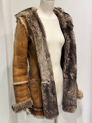 2001 Dolce & Gabbana real lamb fur shearling coat