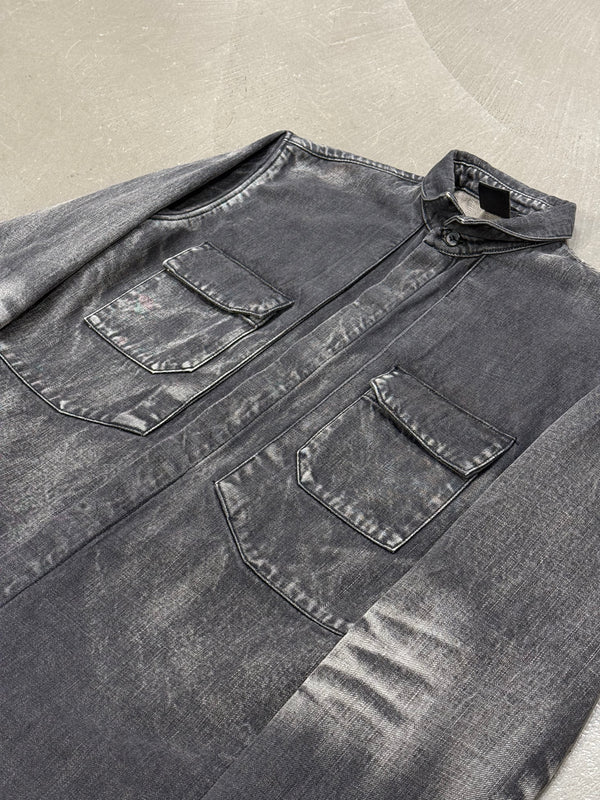 2002 Dior by Hedi Slimane faded denim jacket
