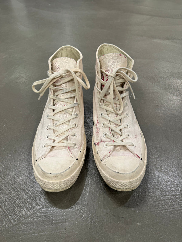 2016 Maison Margiela x Converse cracked painted sneakers