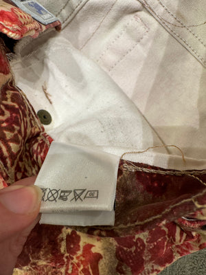 A/W2002 Roberto Cavalli double layer distressed pants