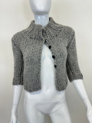 F/W 1999 Dolce & Gabbana doll wardrobe cropped knit cardigan top