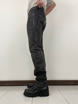 AW2003 Dior by Hedi Slimane waxed jeans