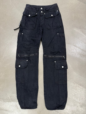 A/W2003 Dolce & Gabbana bondage double waisted cargo pants