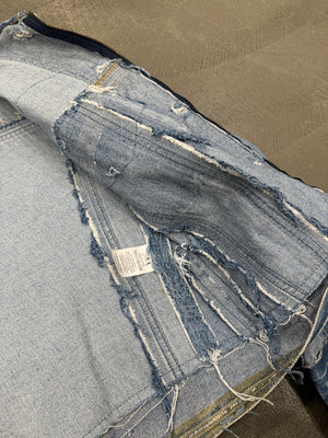 2000s Maison Margiela artisanal deconstructed denim jacket