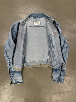 2000s Maison Margiela artisanal deconstructed denim jacket