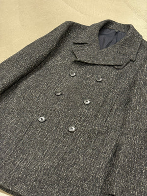2010s Dior double breasted tweed wool coat