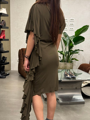 1990s Jean Paul Gaultier draped asymmetrical dress