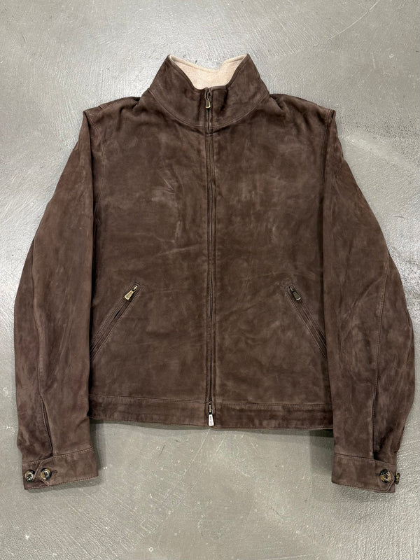 2020s Loro Piana kidskin leather bomber jacket