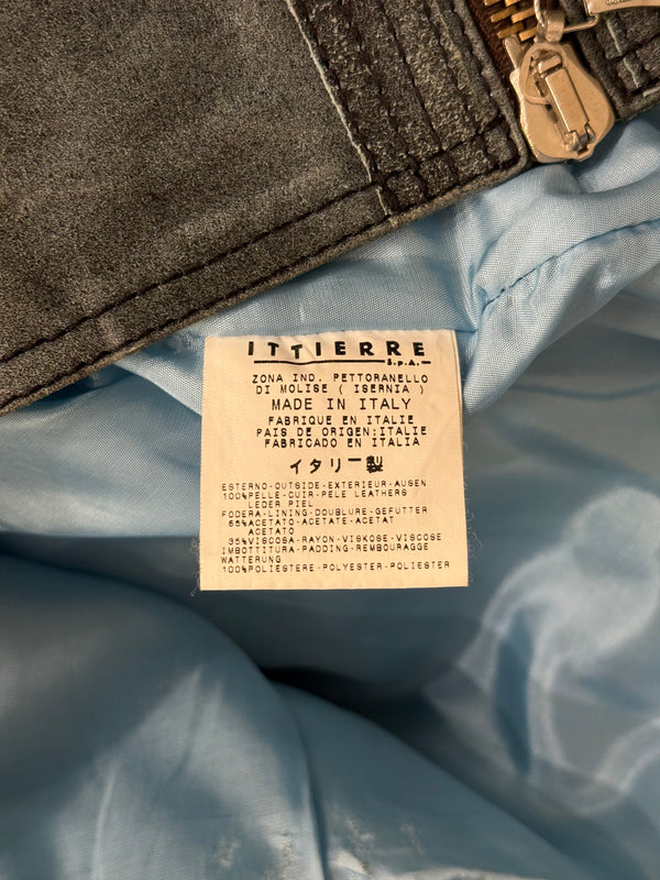 2000s Versace distressed leather jacket