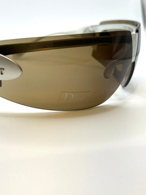 2000s Dior by Galliano foldable futuristic sunglasses