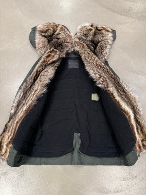 2010s Ermanno Scervino "Kanye" real marmot fur parka