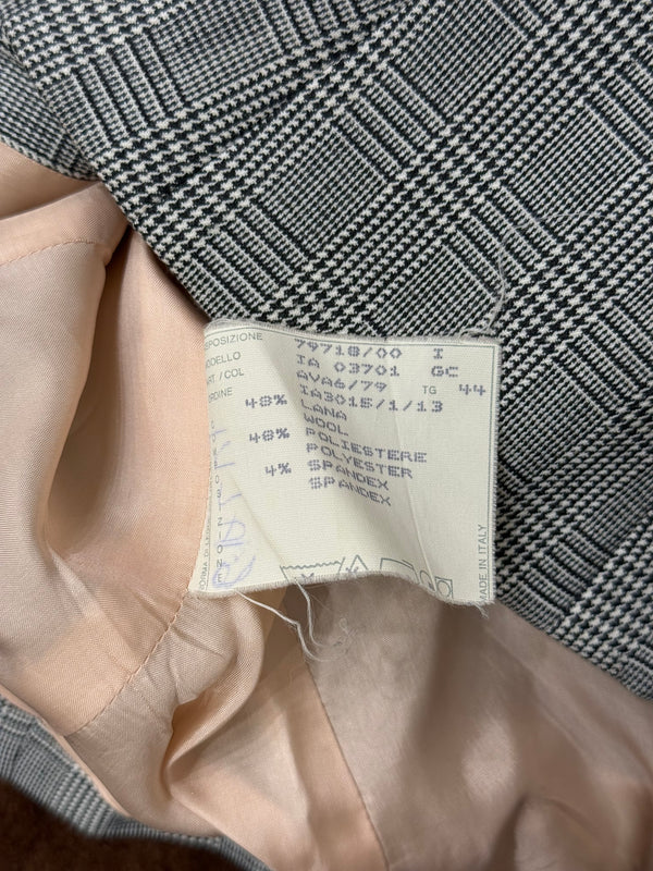 A/W1997 Alexander McQueen runway checked embroidered suit set