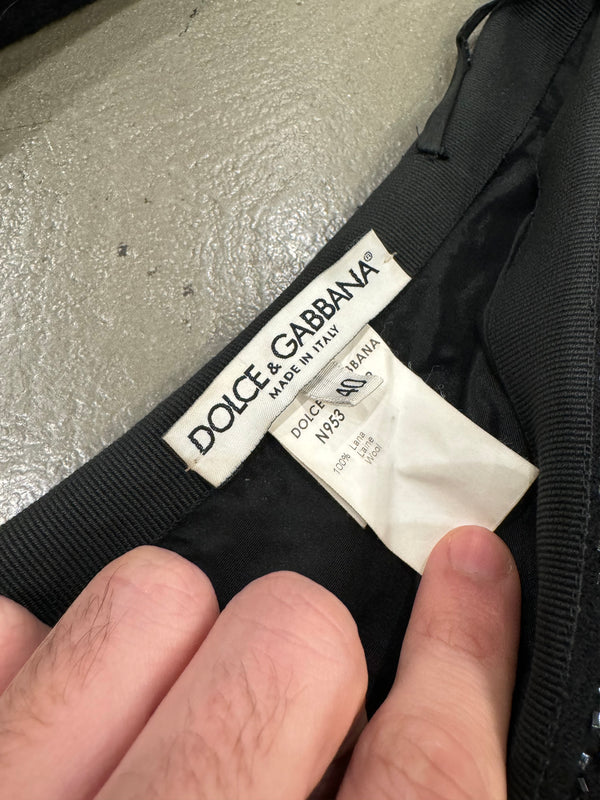 S/S 1999 Dolce & Gabbana paillettes beaded skirt set