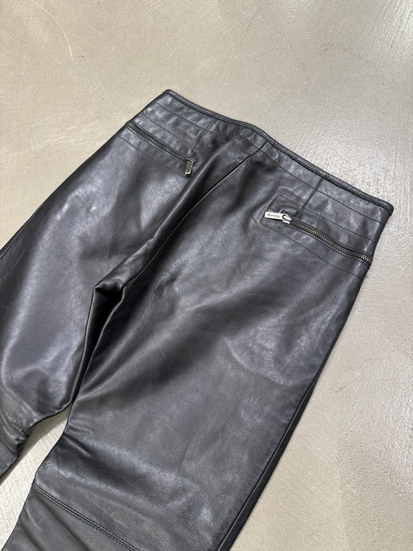 1990s Dirk Bikkembergs all around zipper leather pants