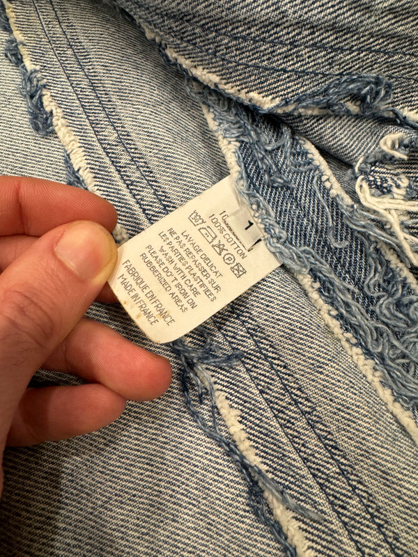 2000s Maison Margiela artisanal deconstructed denim jacket