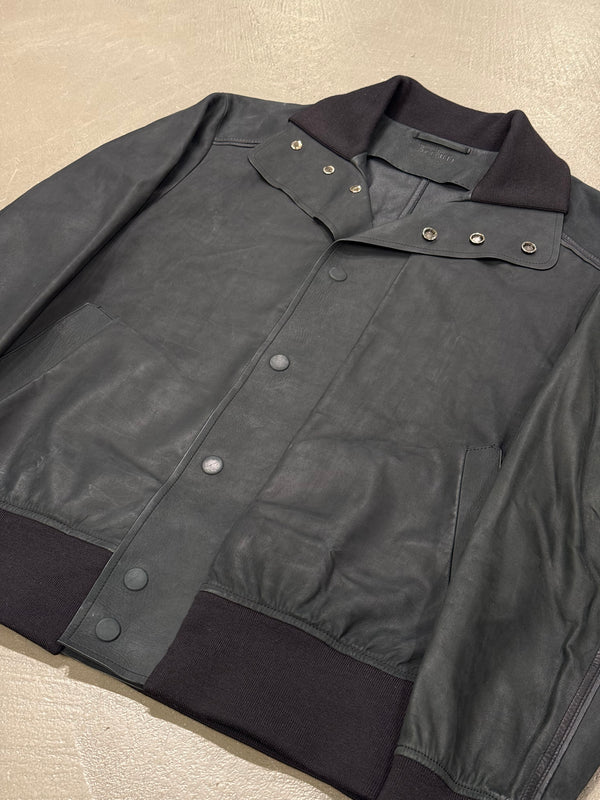 2020s Berluti leather bomber jacket