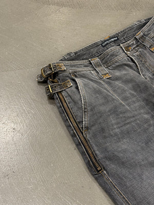 A/W2003 Dolce & Gabbana runway biker bondage pants