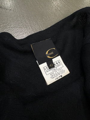 2003 Roberto Cavalli wrinkle maxi dress