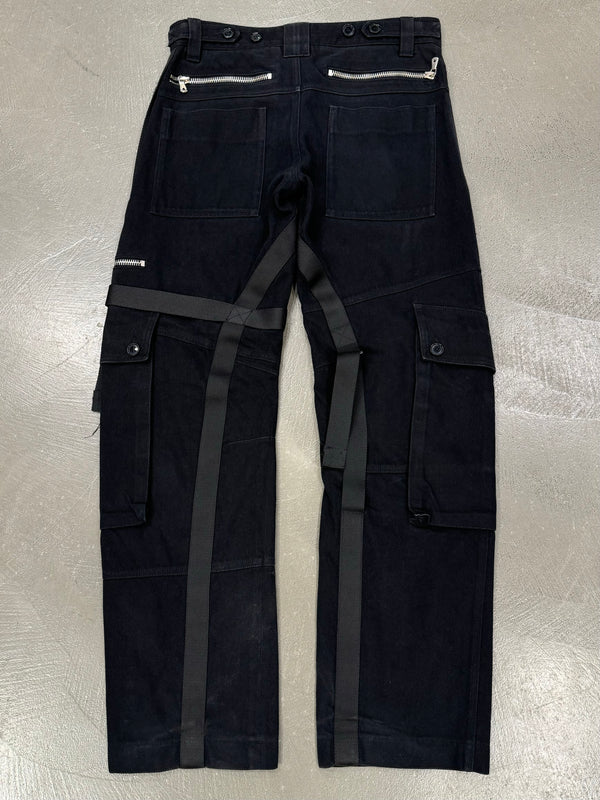 A/W 2003 Dolce & Gabbana runway bondage parachute cargo pants