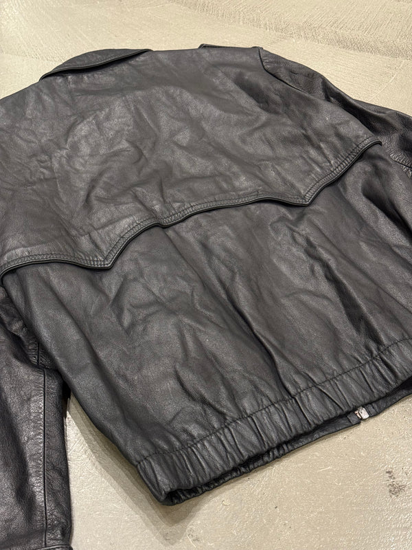 S/S2002 Raf Simons runway police cargo leather bomber jacket
