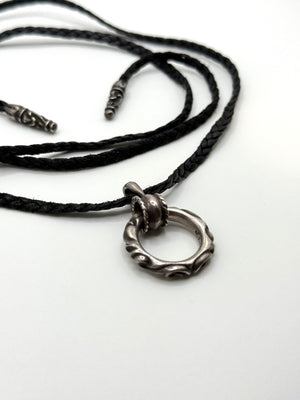 Chrome Hearts SBT band leather necklace