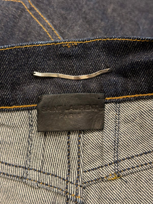 2013 Saint Laurent by Hedi Slimane denim shorts