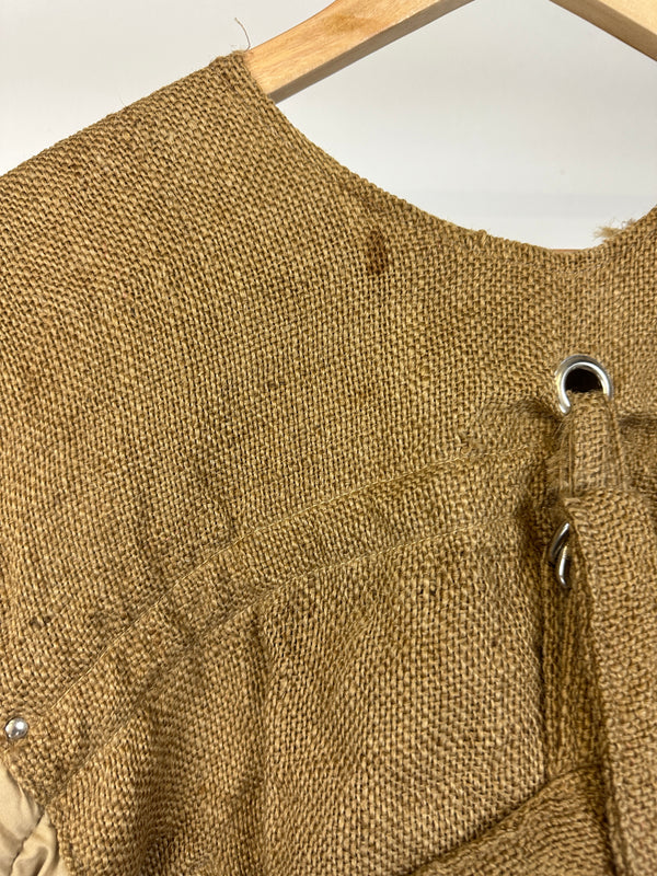 1990s Armani Jeans jute military vest