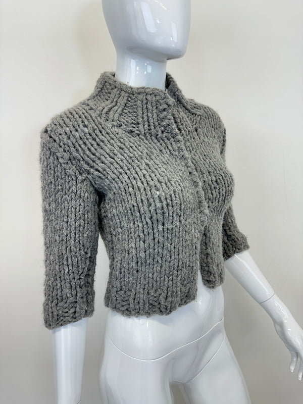 F/W 1999 Dolce & Gabbana doll wardrobe cropped knit cardigan top