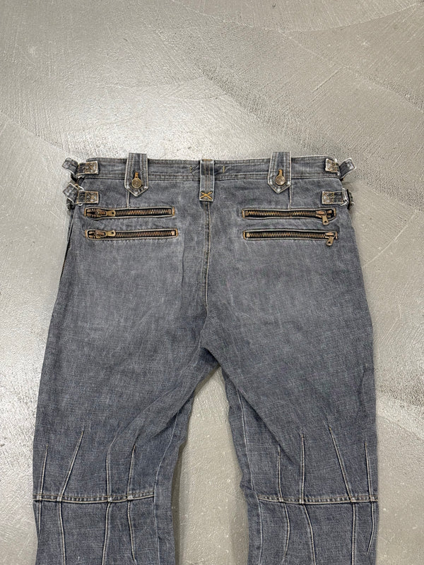 A/W2003 Dolce & Gabbana runway biker bondage pants