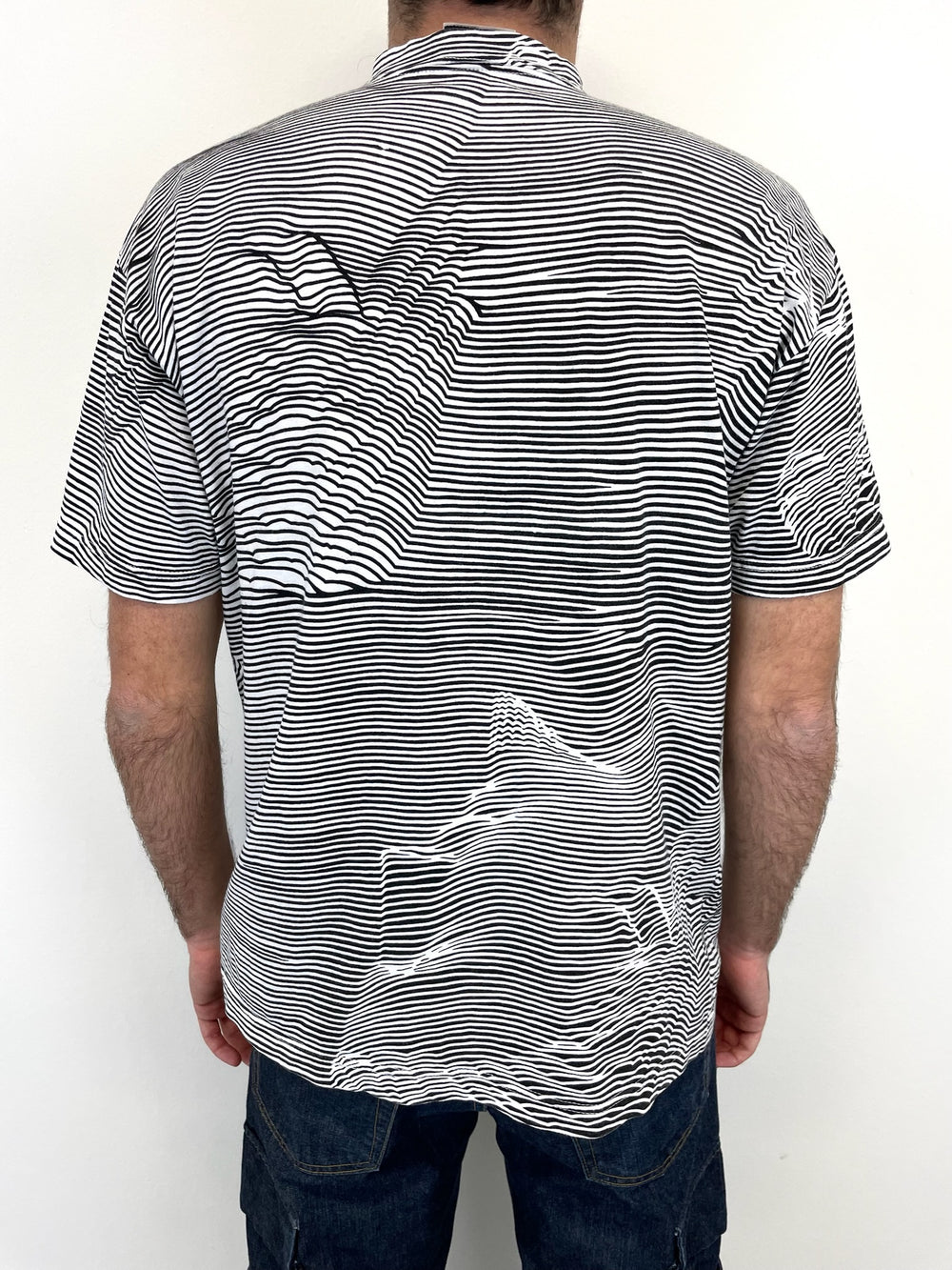 1980s Marithe Francois Girbaud abstract op-art t-shirt