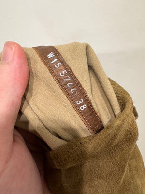 2010s Rick Owens high sock knee suede sneakers