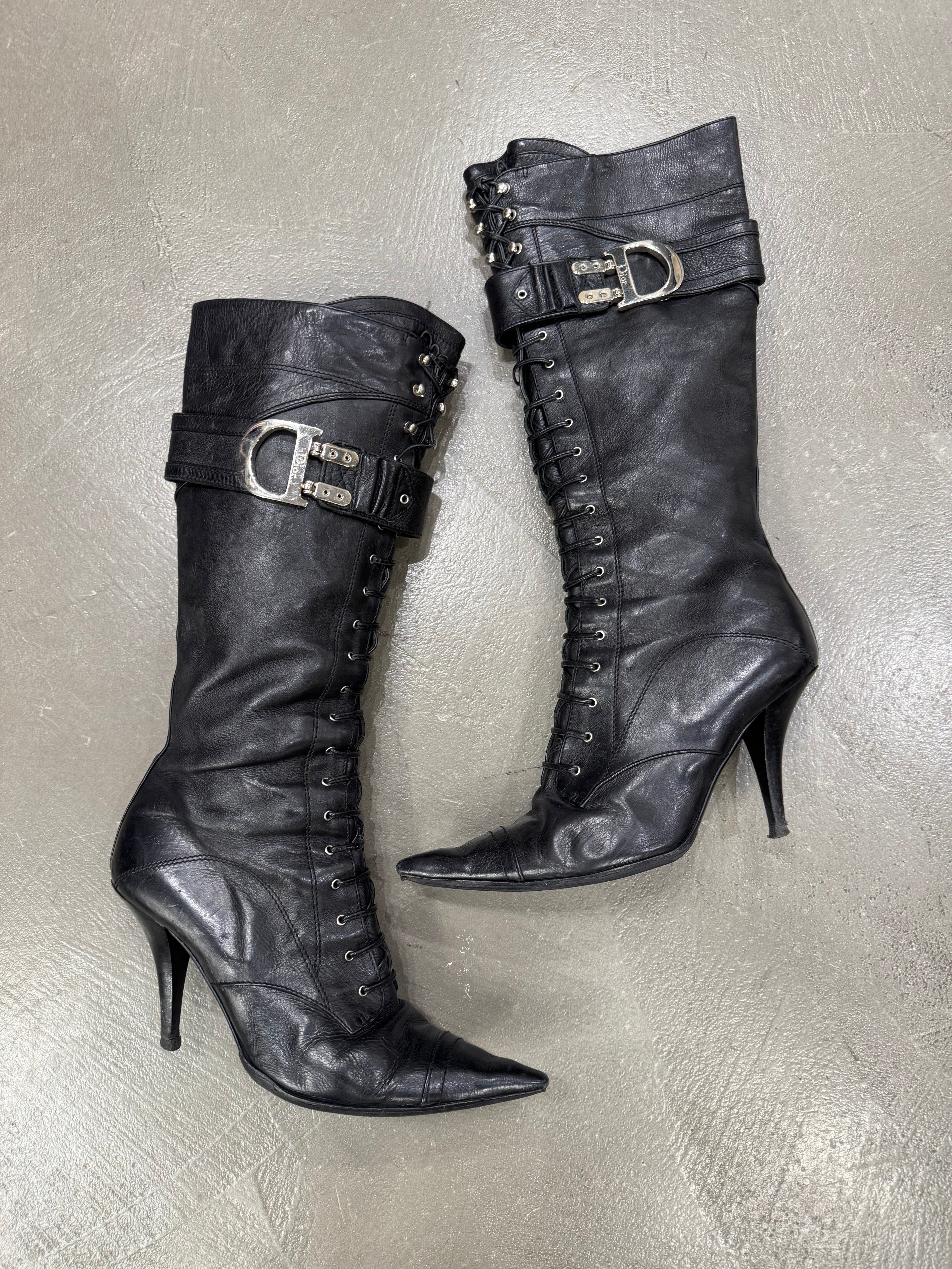 靴 Archive Dior Galliano Harness Boots 00s IMG_8237.heic?v=1756225625