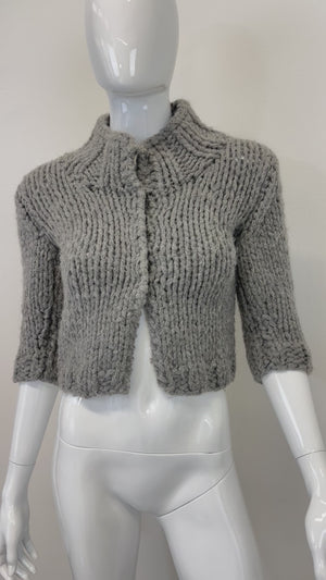 F/W 1999 Dolce & Gabbana doll wardrobe cropped knit cardigan top