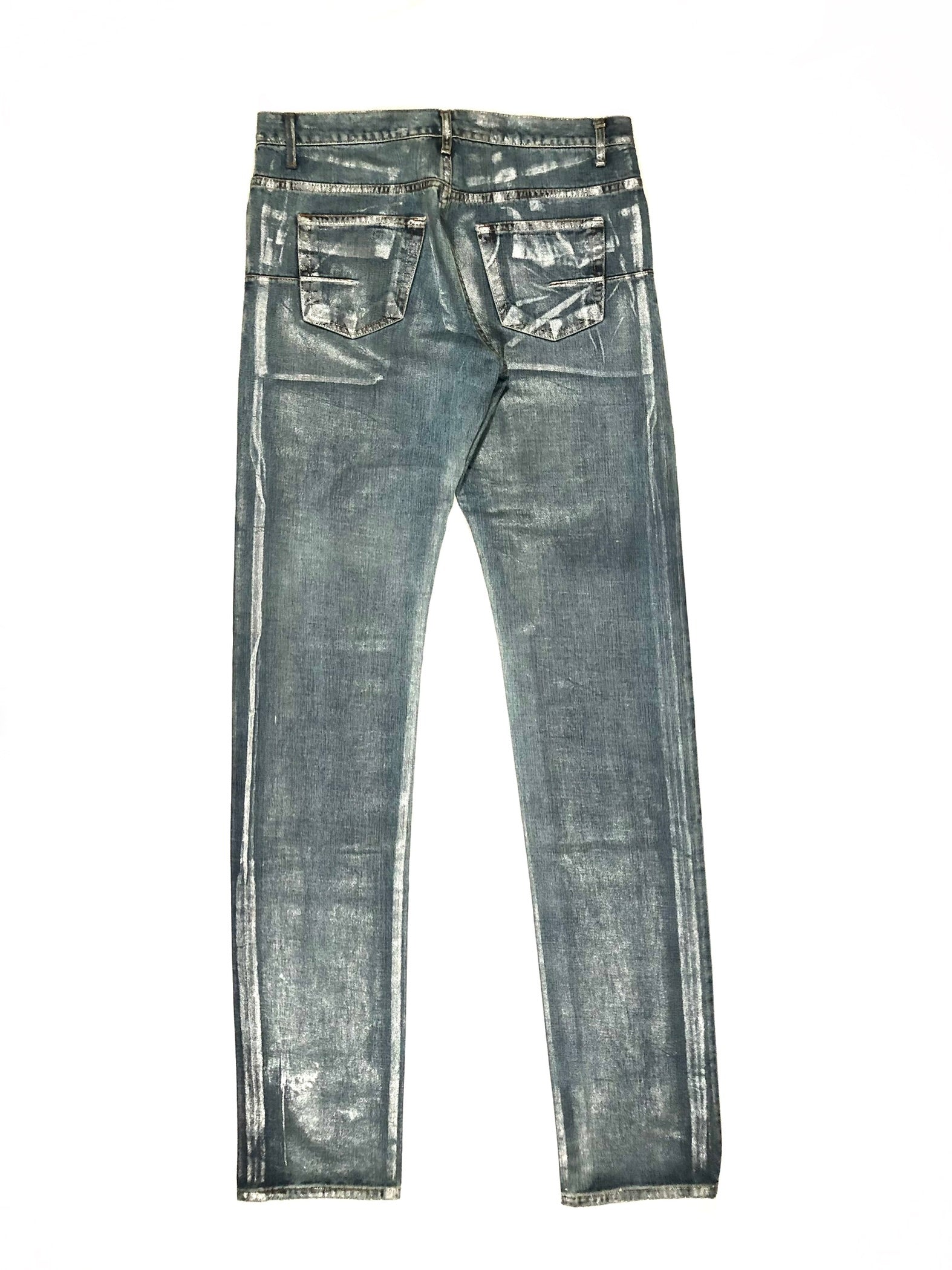 SS2008 Dior “think fast” waxed Denim